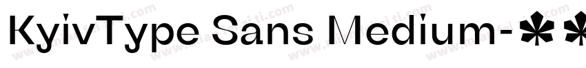 KyivType Sans Medium字体转换